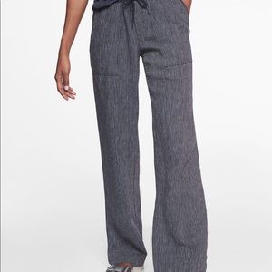 Athleta Striped Linen Pants